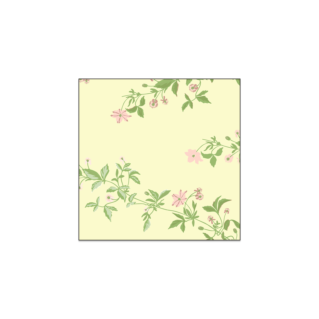 Caterina Hand-Block Printed Mini Silk Twill Scarf
