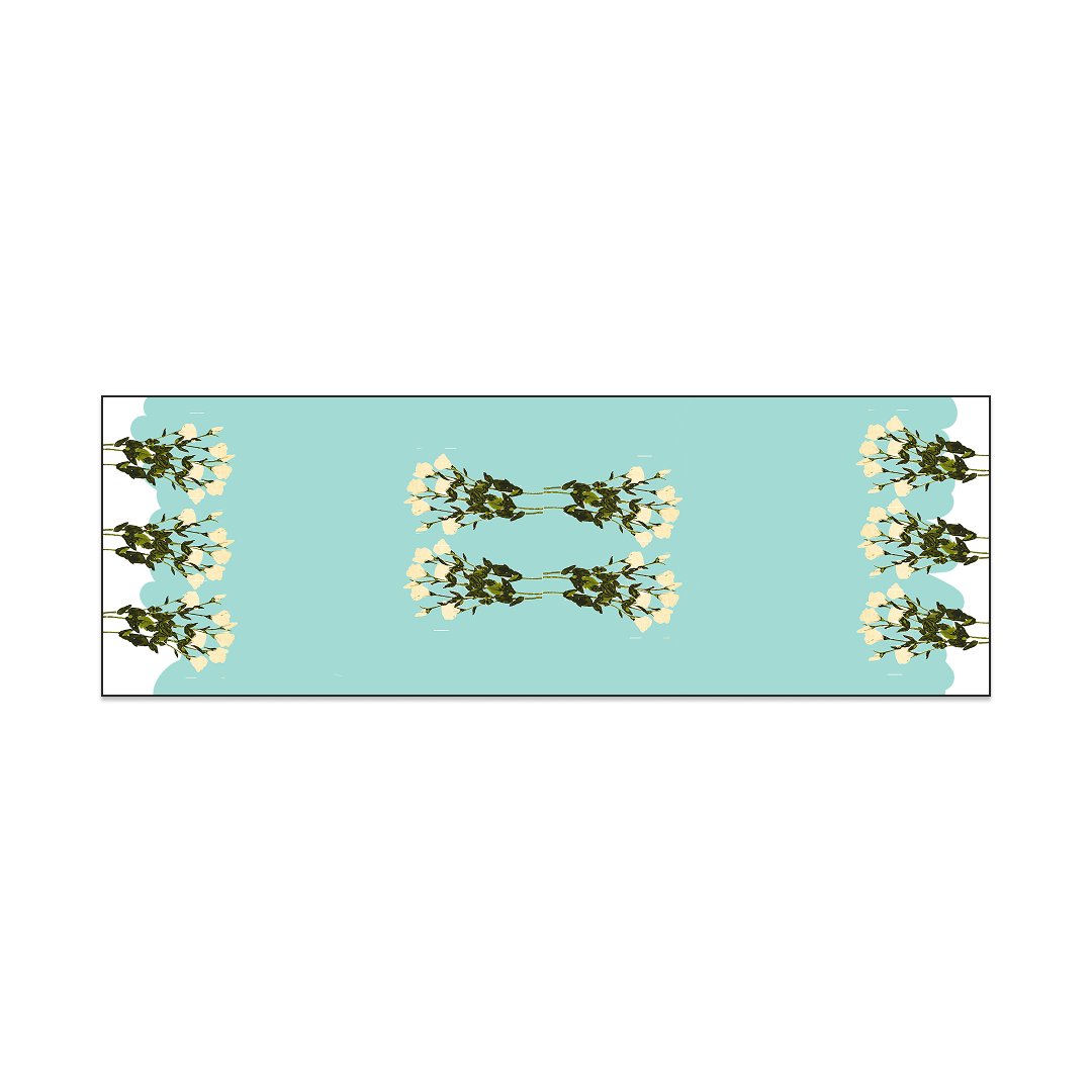 Felci Hand-Block Printed Linen Voile Stole