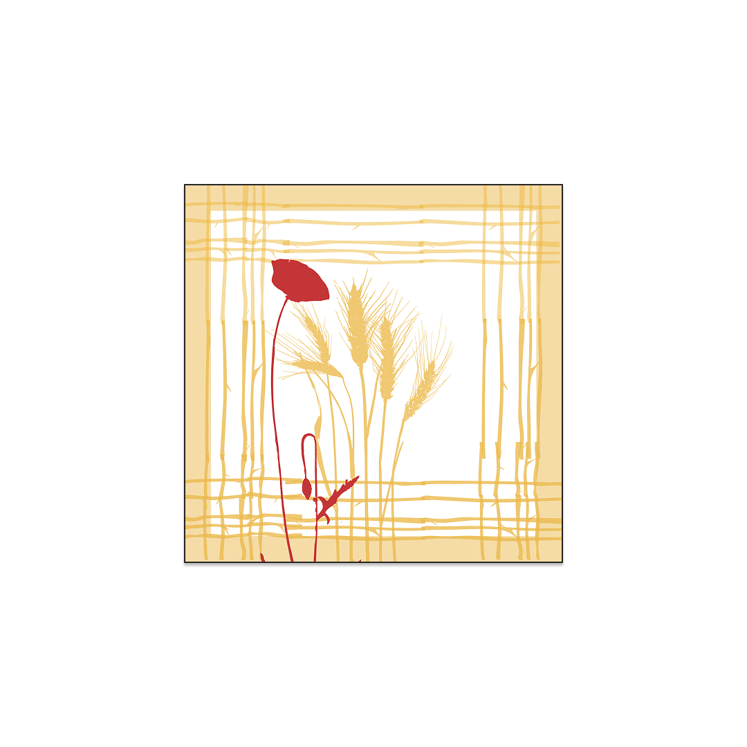 Grano Hand-Block Printed Mini Silk Twill Scarf