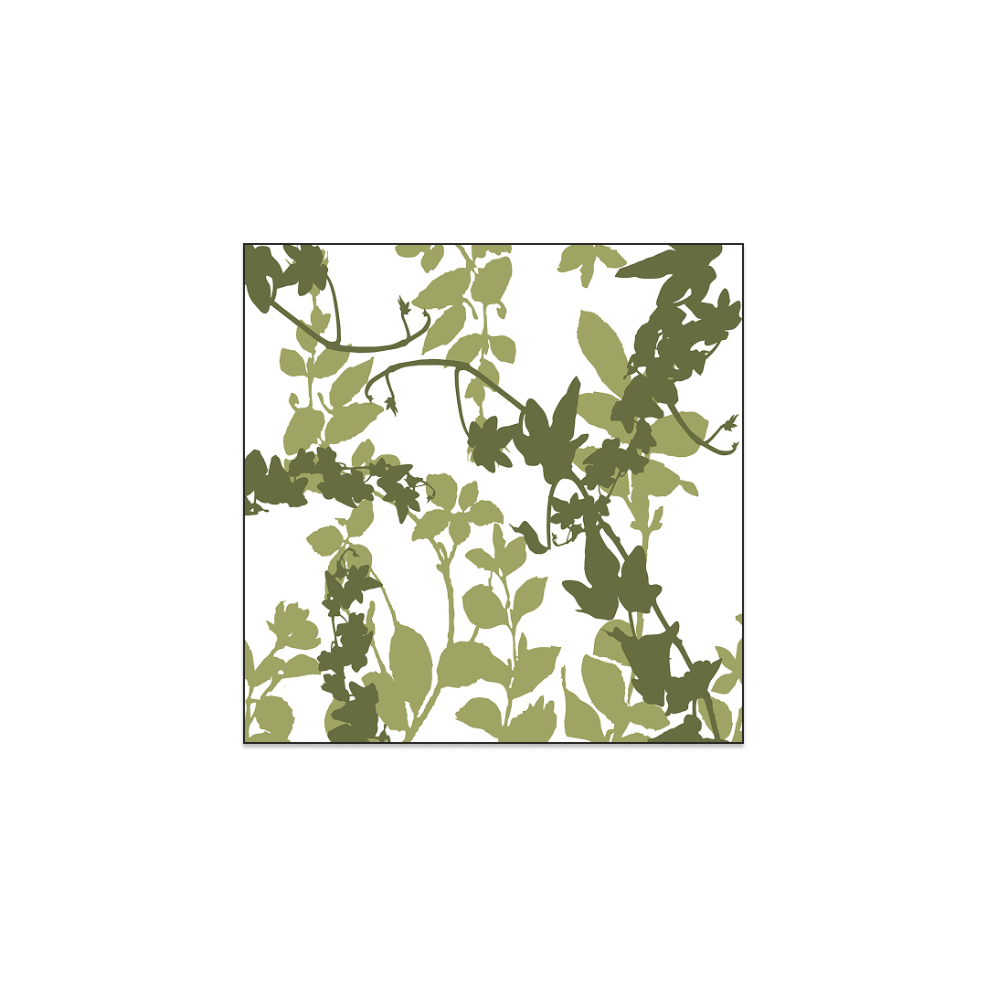 Giardino Hand-Block Printed Mini Silk Twill Scarf