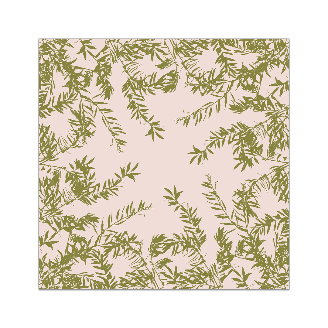 Leccino Hand-Block Printed Oversized Linen Voile Scarf