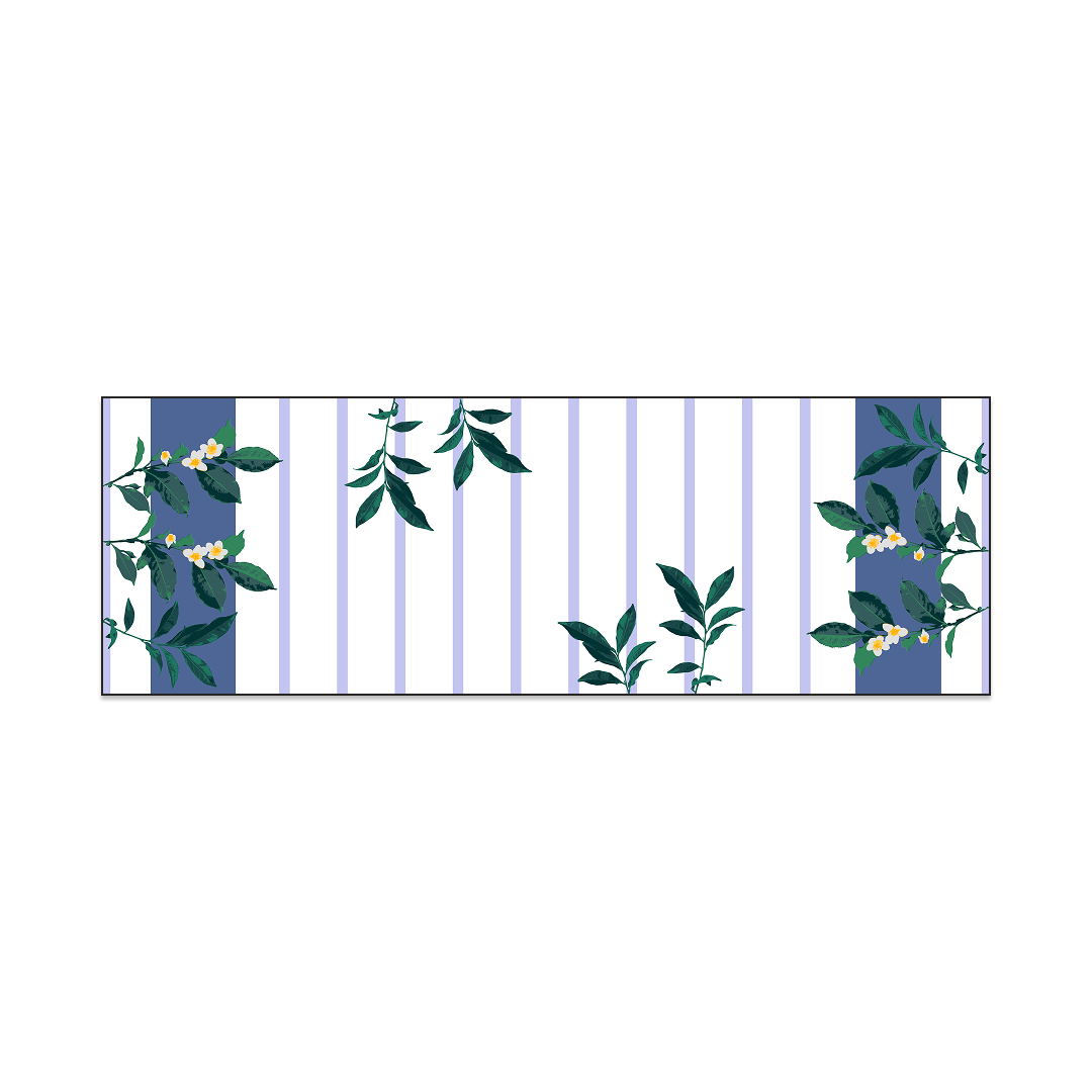 Camelia Hand-Block Printed Modal-Linen-Silk Stole