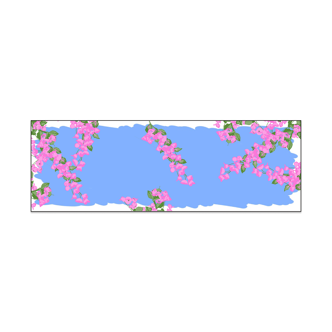 Bougainvillea Hand-Block Printed Modal-Linen-Silk Stole