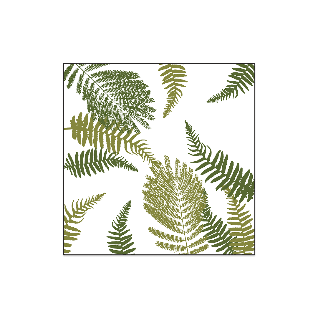 Clematis Hand-Block Printed Midi Modal-Linen-Silk Scarf