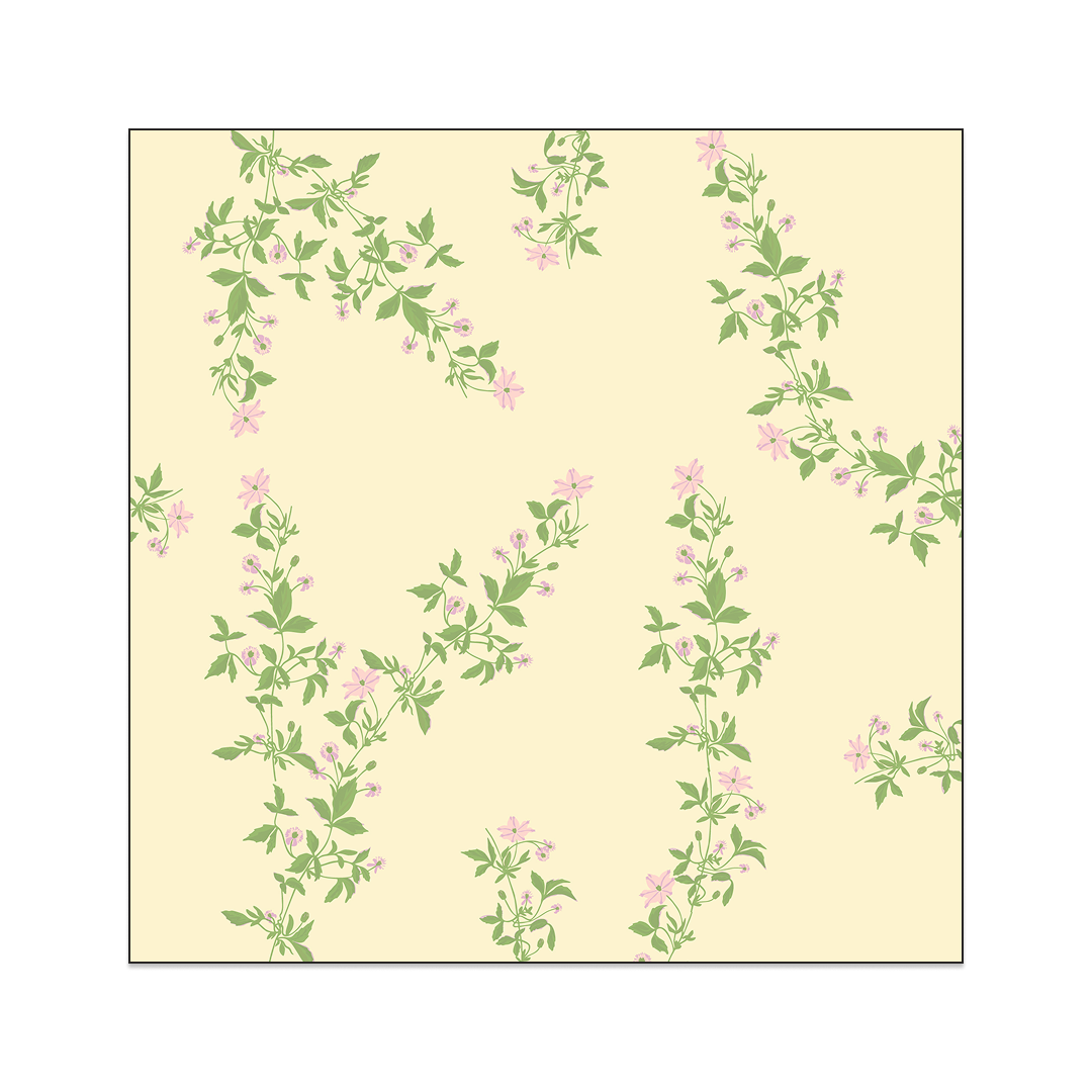 Caterina Hand-Block Printed Oversized Modal-Linen-Silk Scarf