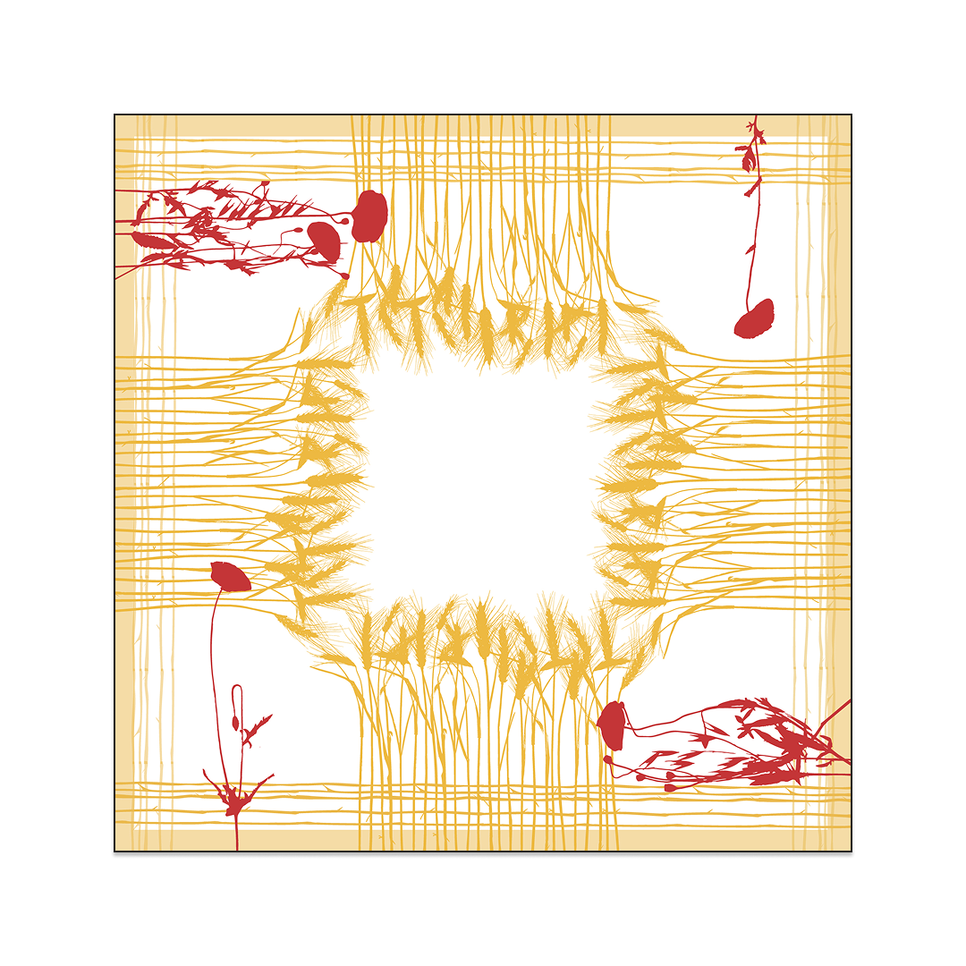 Grano Hand-Block Printed Oversized Linen Voile Scarf