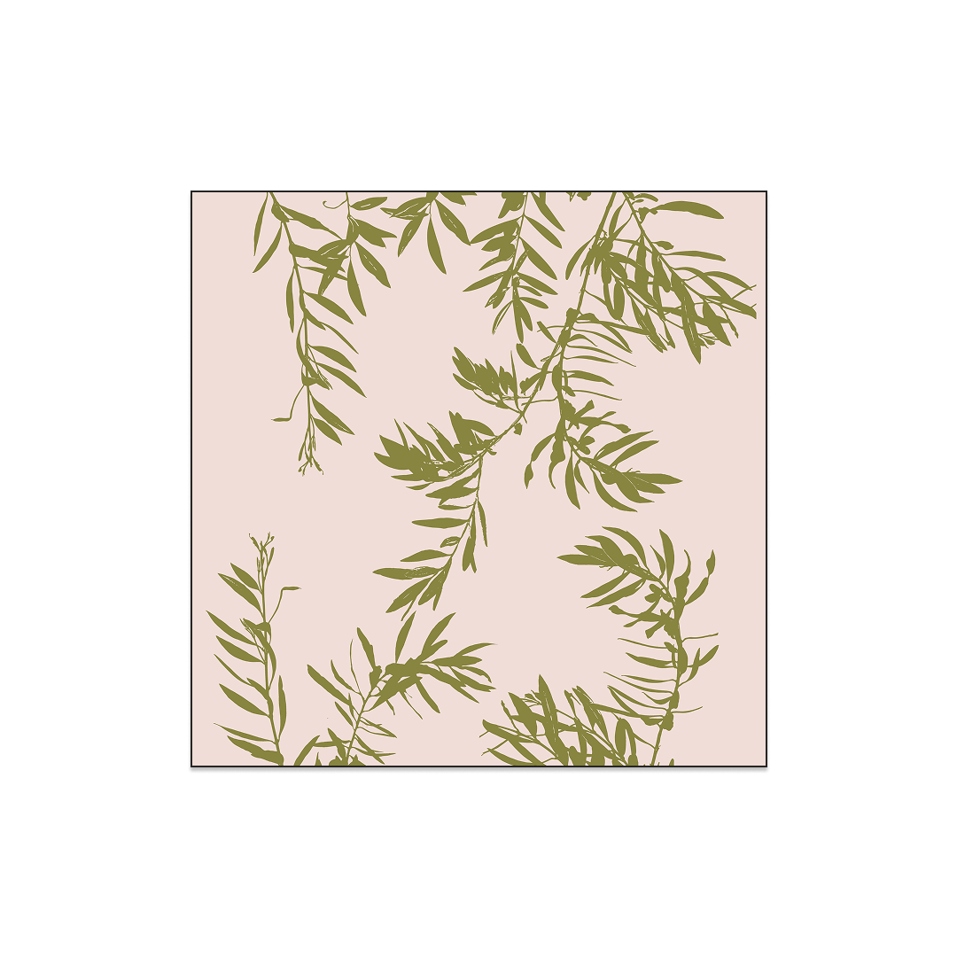 Leccino Hand-Block Printed Midi Linen Voile Scarf